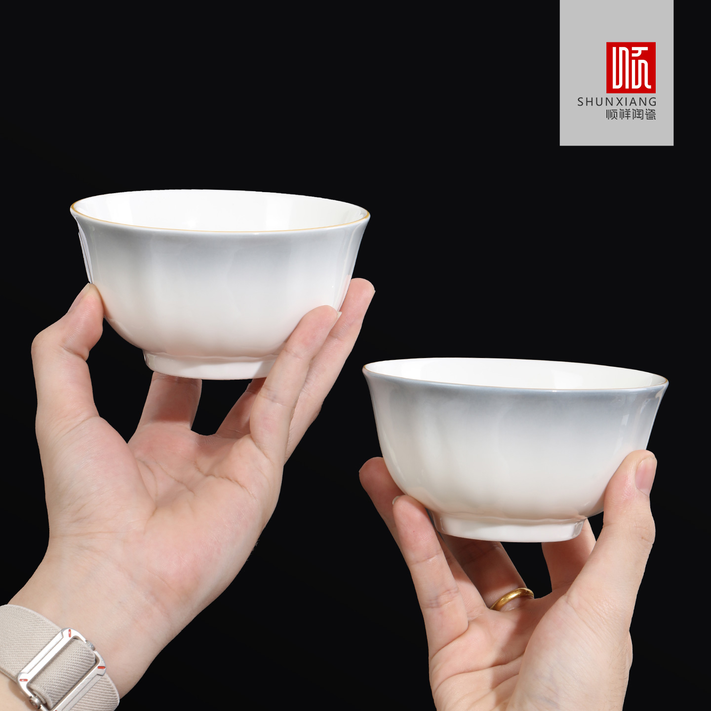 亚金渐变灰10件套-套装餐具